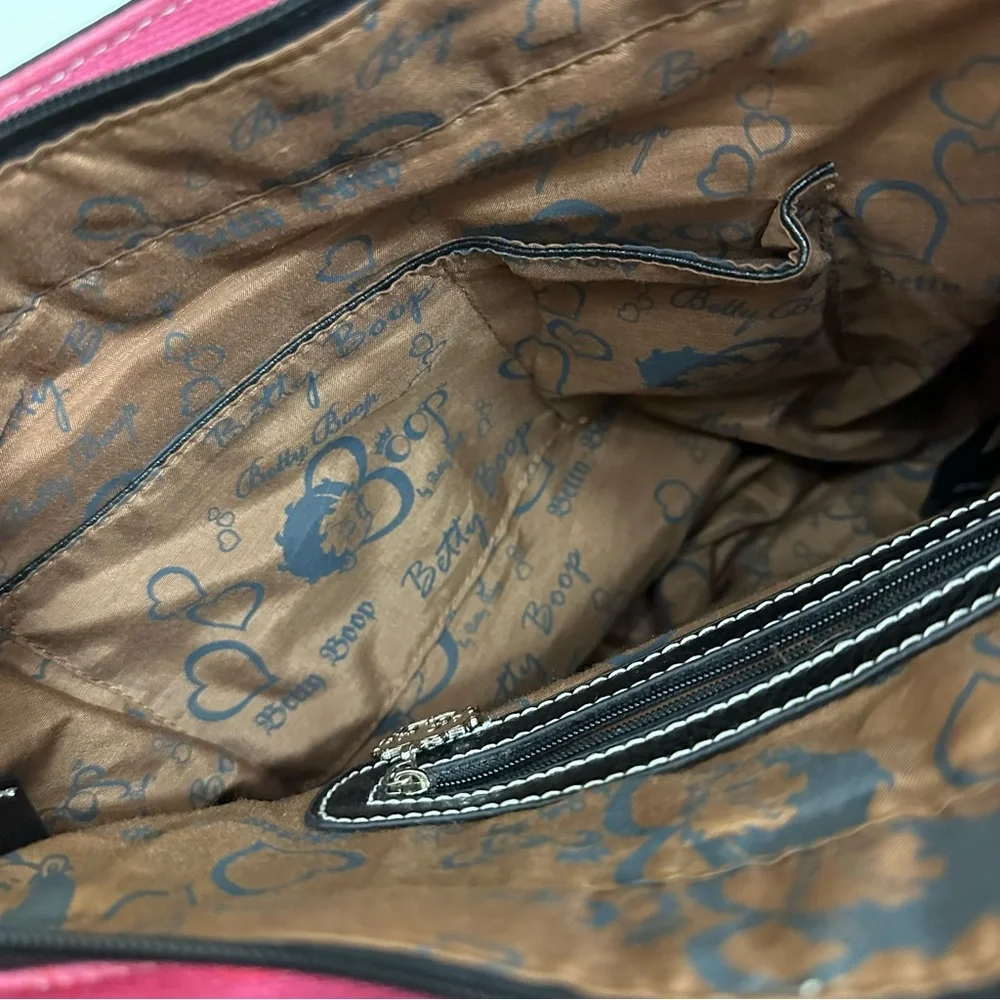 Pink Betty Boop Rhinestone Messenger Bag - Picture 13 of 16